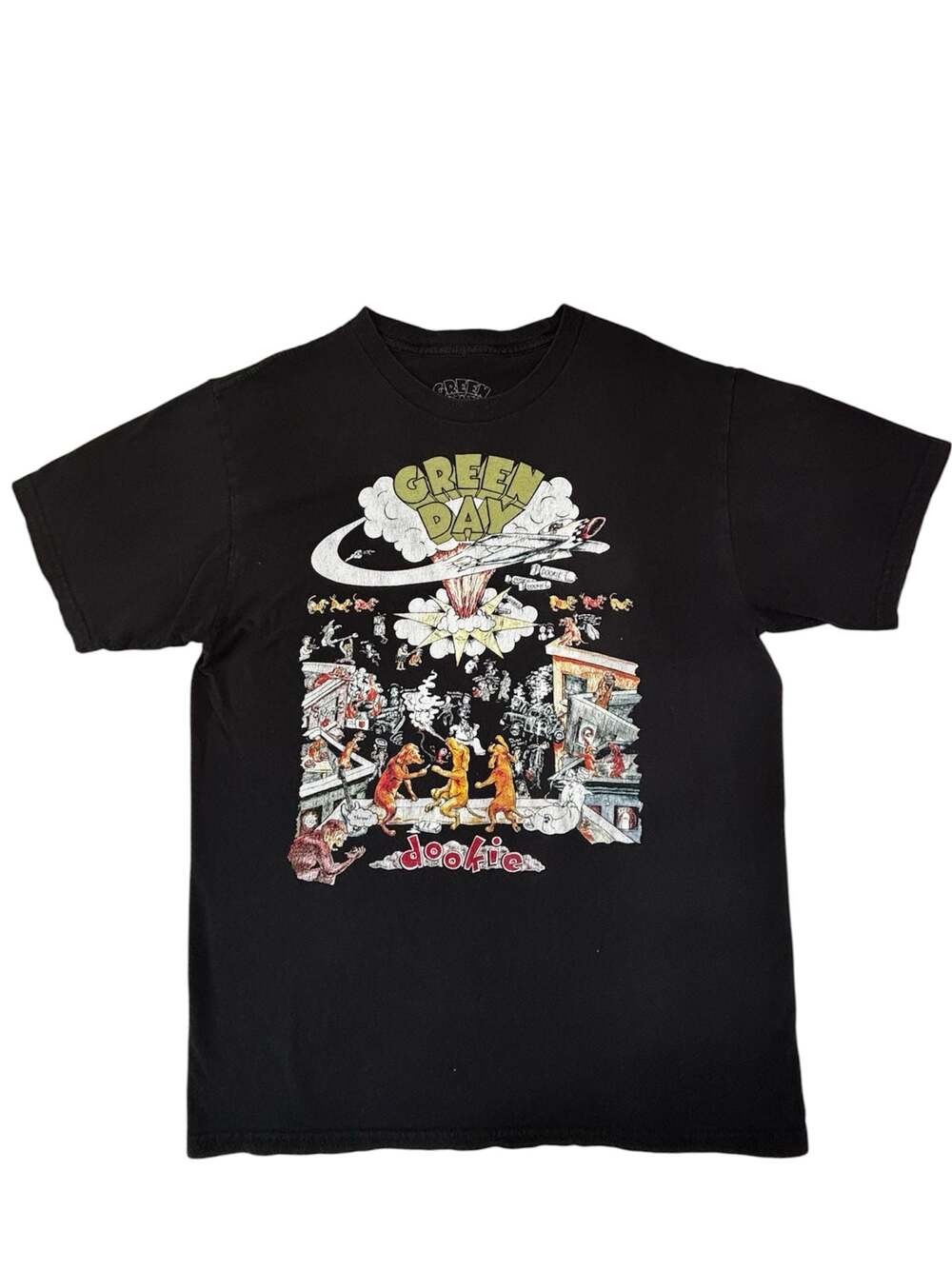 Green Day Dookie Album Graphic T-Shirt Size Medium